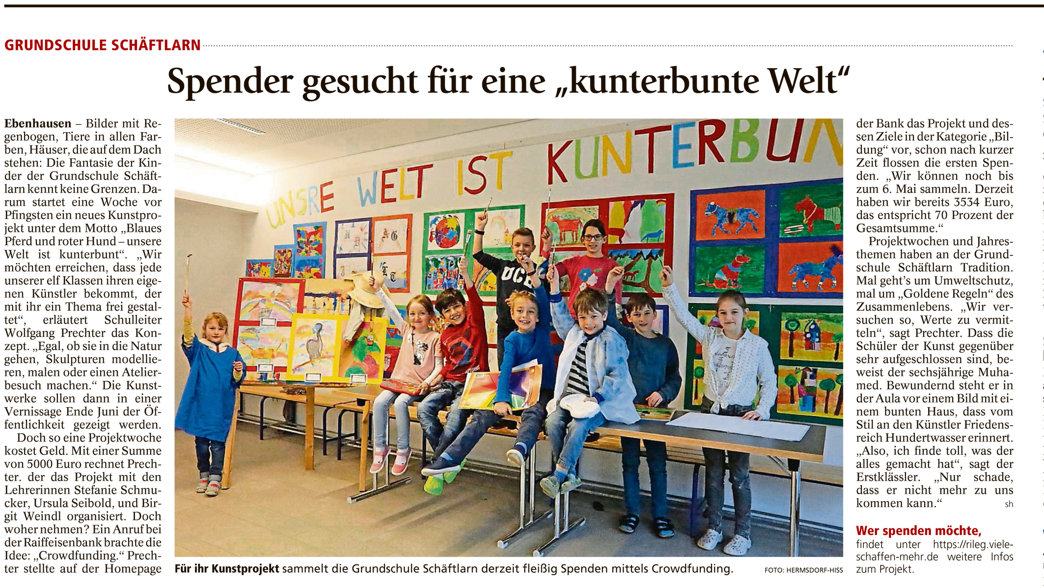 Spender gesucht für eine kunterbunte Kinderwelt