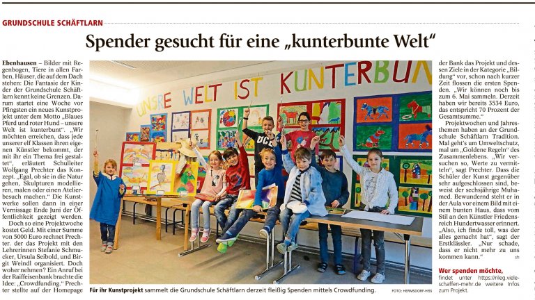 Spender gesucht für eine kunterbunte Kinderwelt