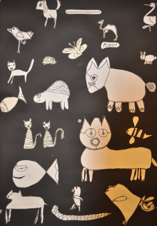 11+ Picasso Tiere Ein Strich Pics