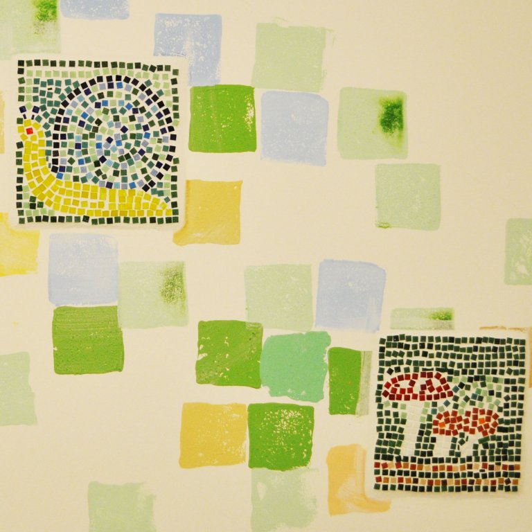 Grossansicht in neuem Fenster: Treppenhaus Grundschule Schäftlarn - Mosaik (8)